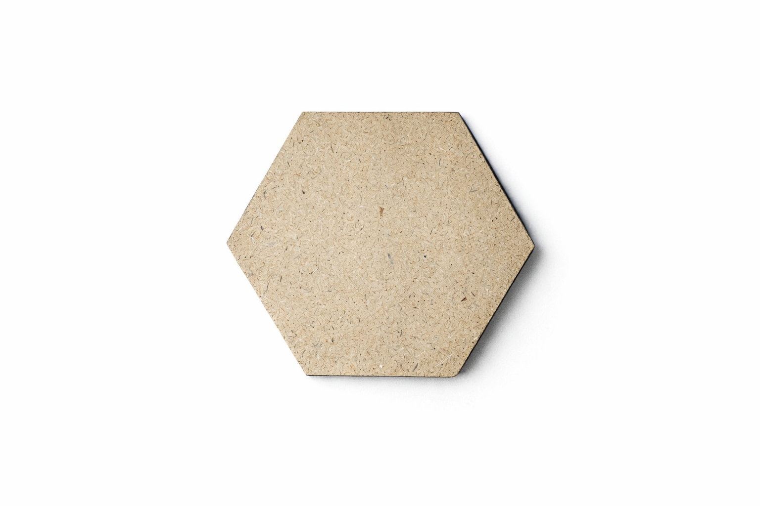 Wooden Plain Hexagonal MDF Cutout