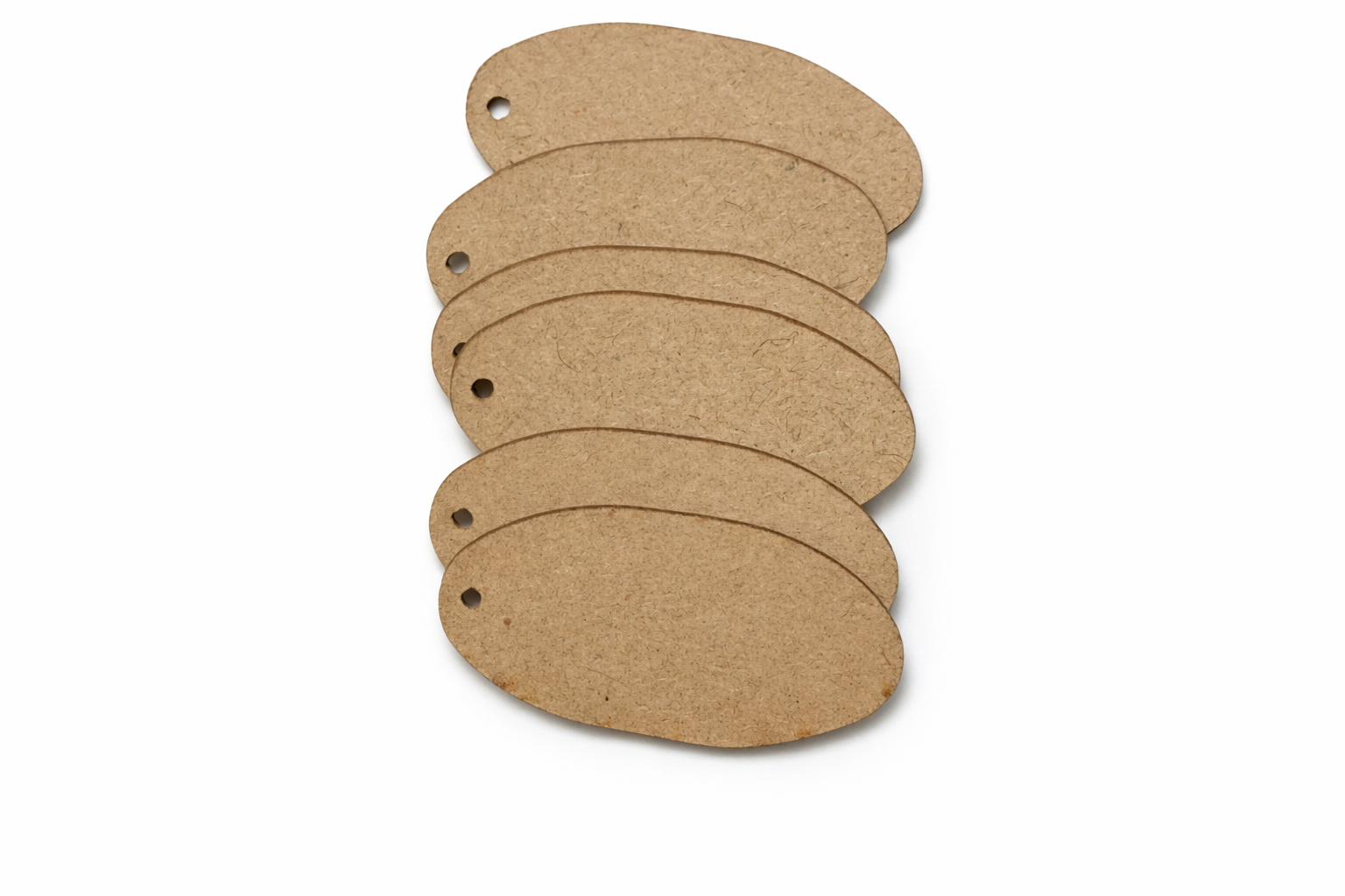 Wooden Oval Keychain Blank