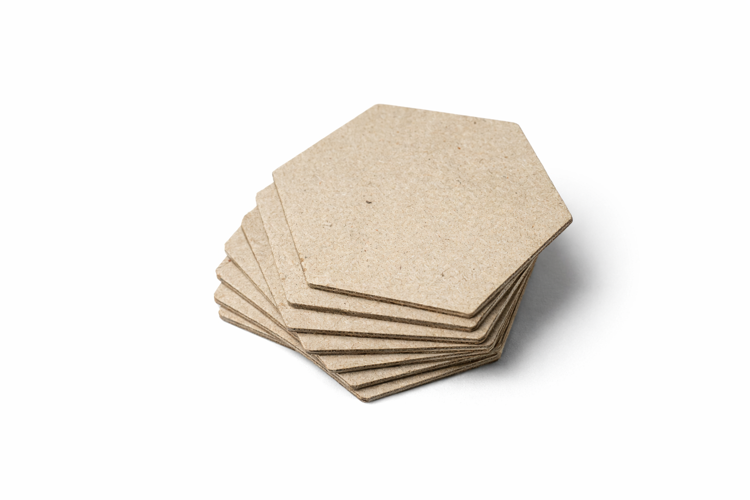 Wooden Plain Hexagonal MDF Cutout