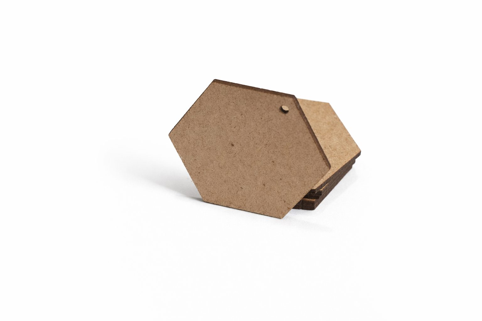 Hexagon Wooden Tag