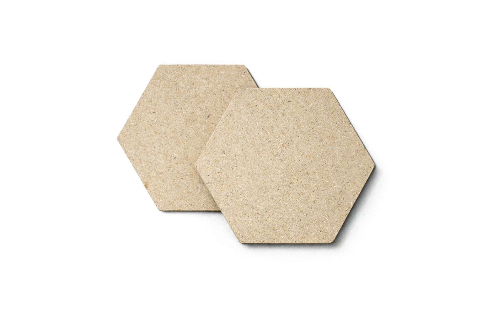 Wooden Plain Hexagonal MDF Cutout