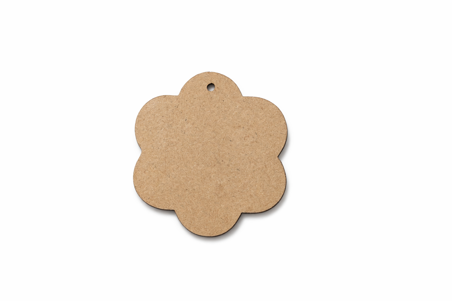 Flower Shaped Kraft Tags