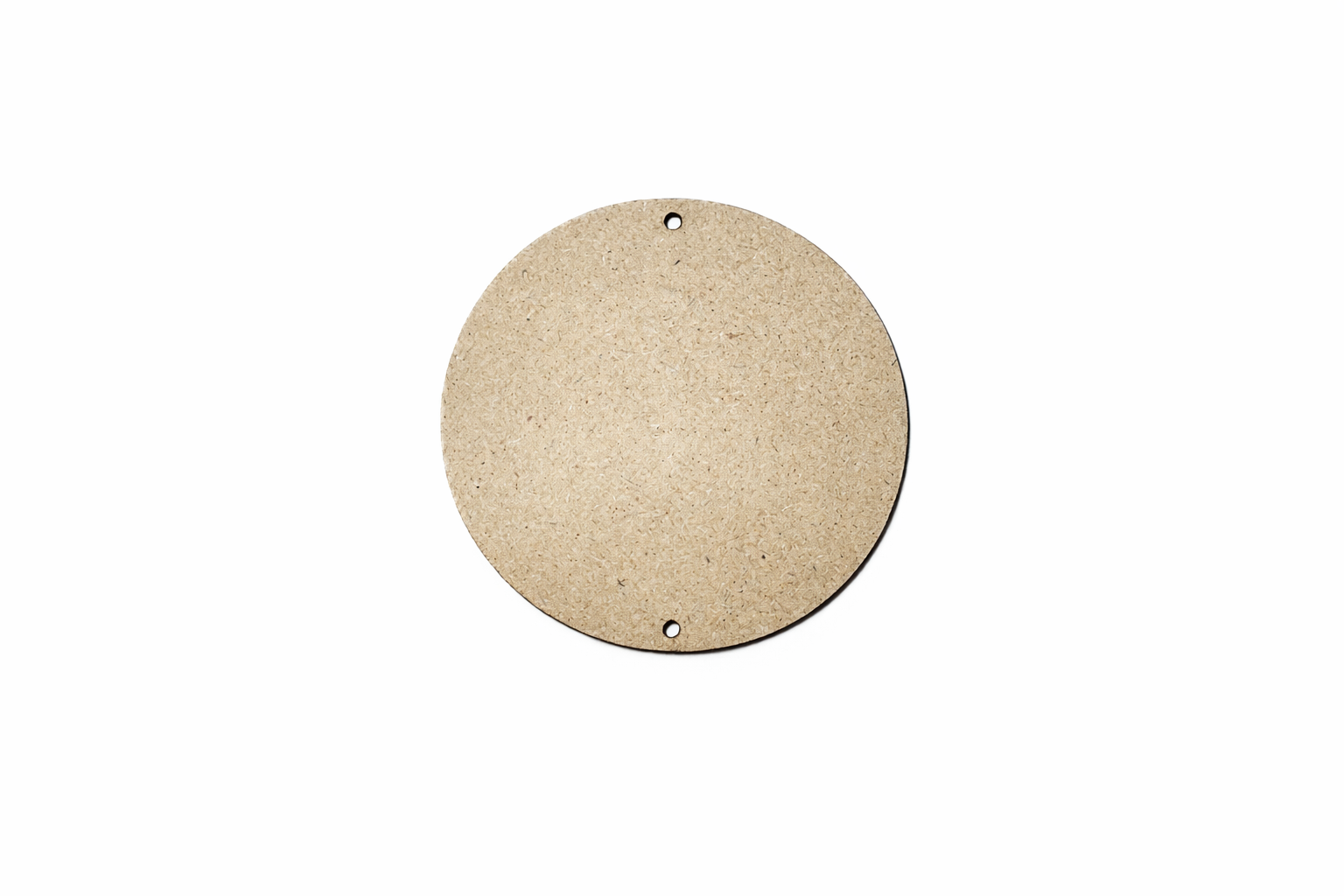 Wooden Round With Two holes MDF Cutout