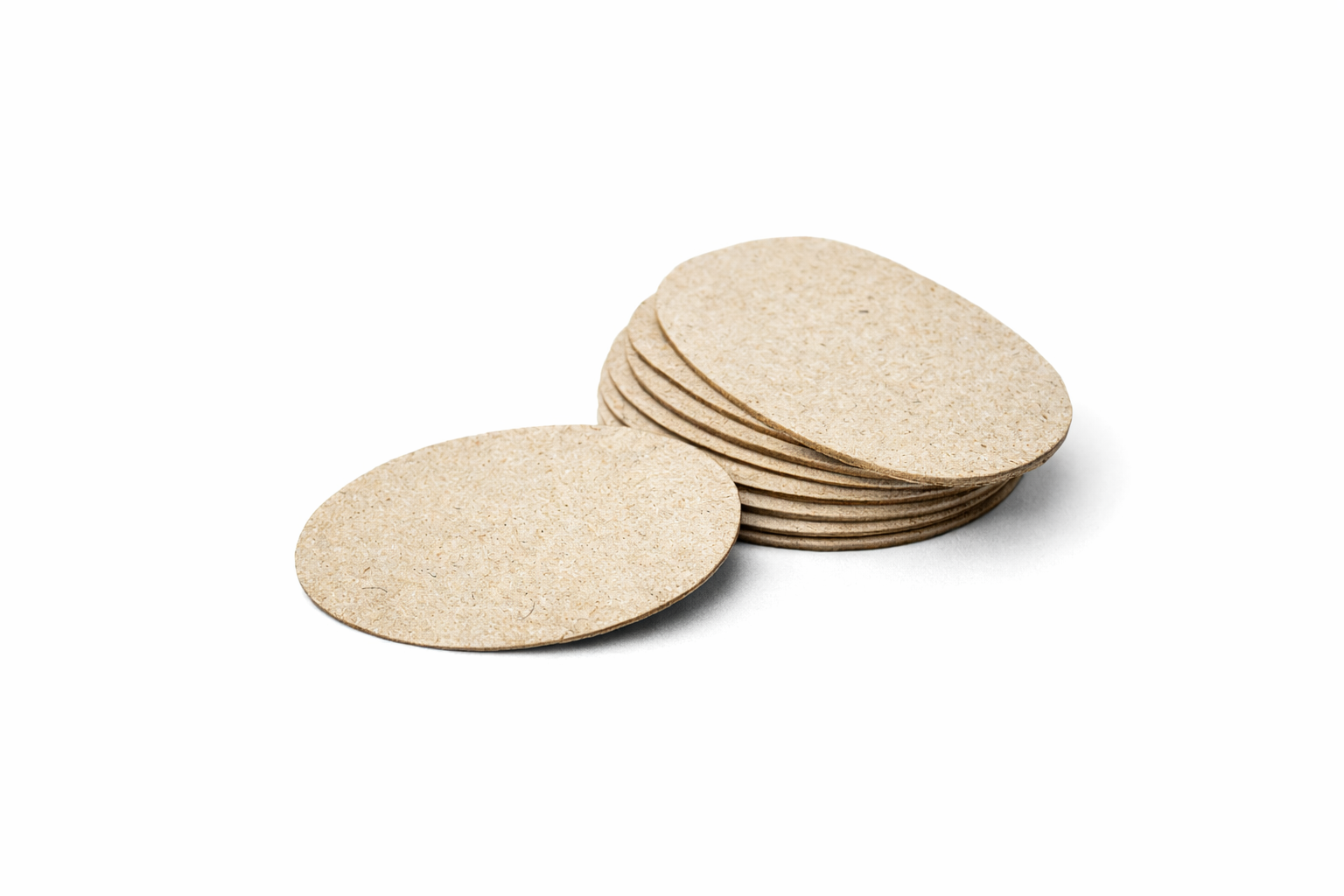 Wooden Oval  MDF Cutout 