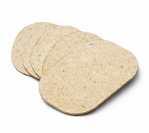  Plain Wooden Cylindrical MDF Cutouts