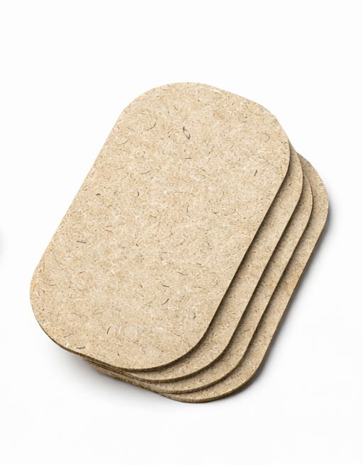  Plain Wooden Cylindrical MDF Cutouts