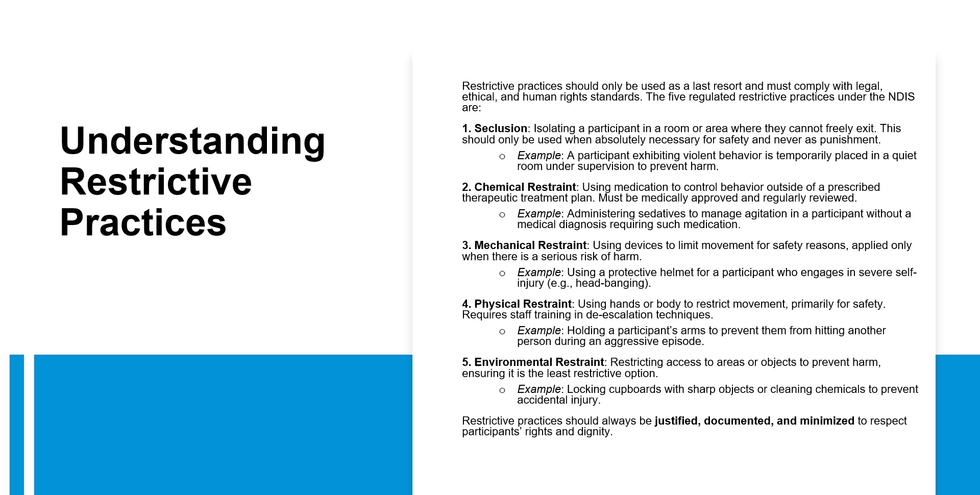 Understanding Restrictive Practices Digital Guide