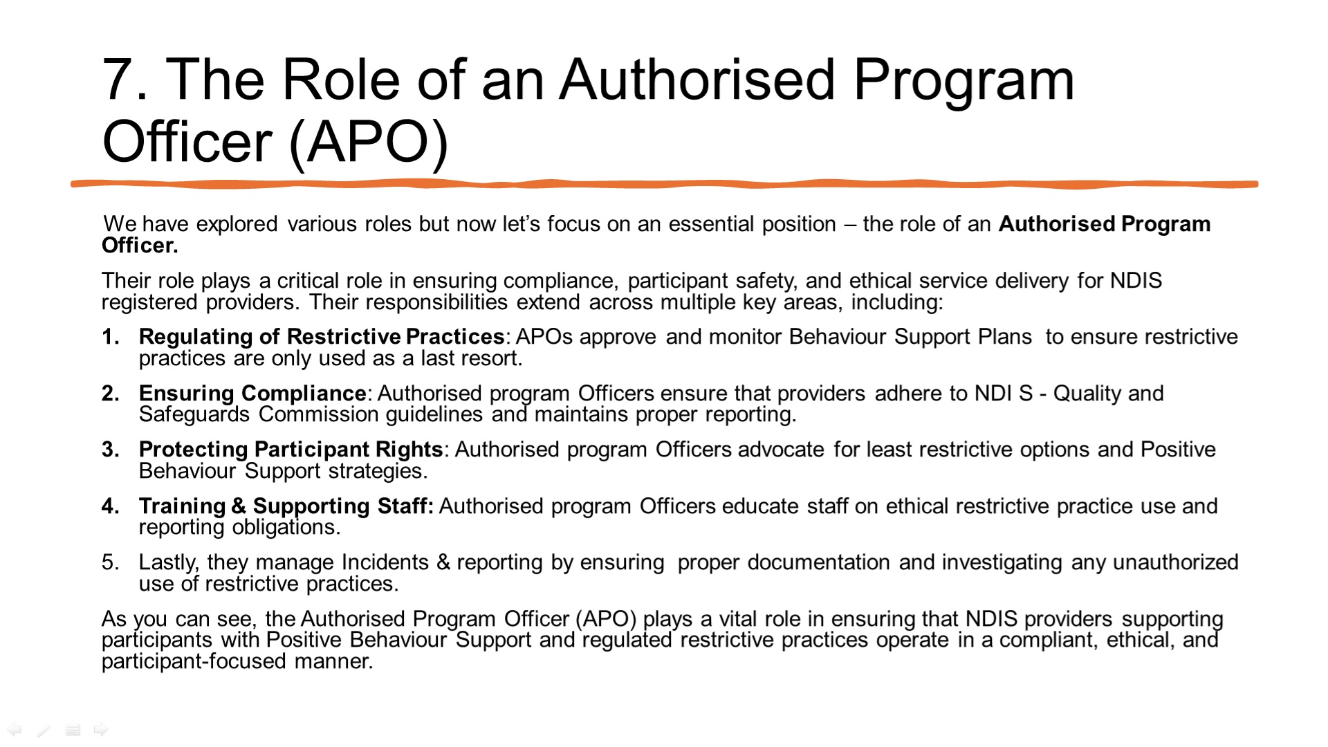 Authorised Program Officer Guide