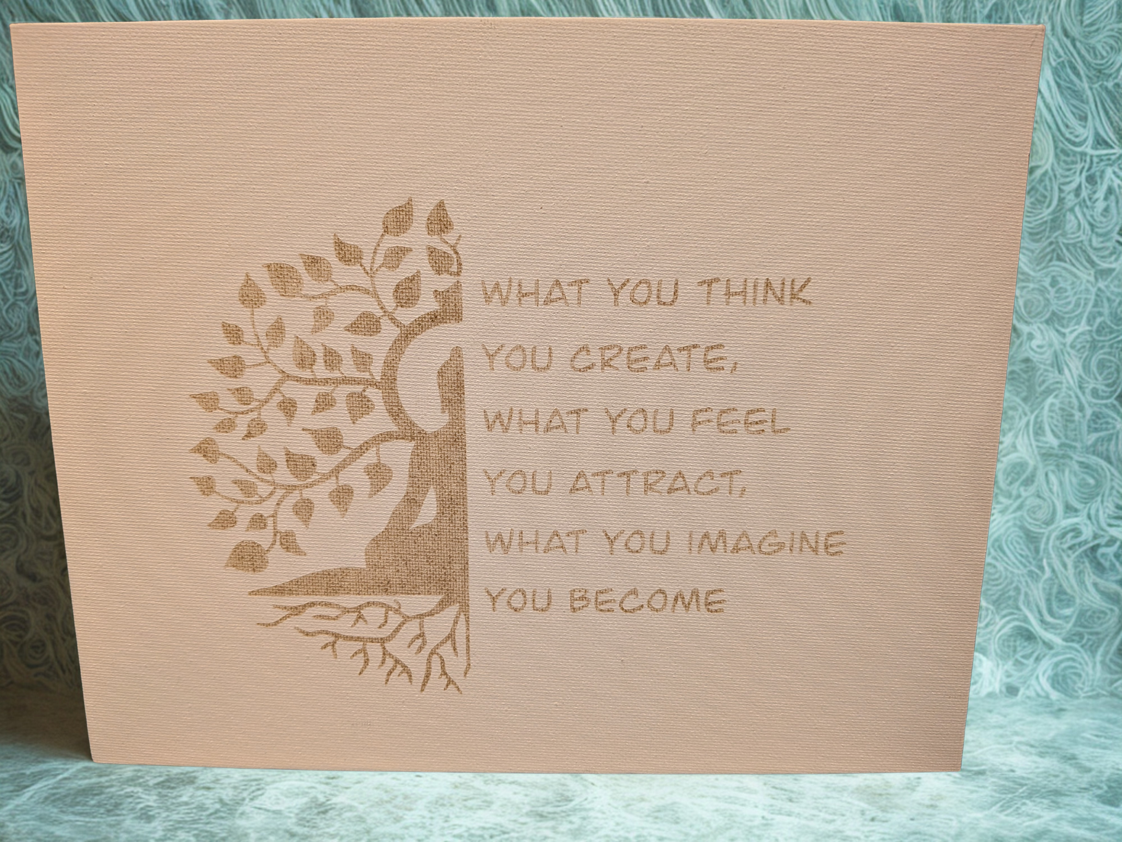 Inspiration-Themed Canvas Board