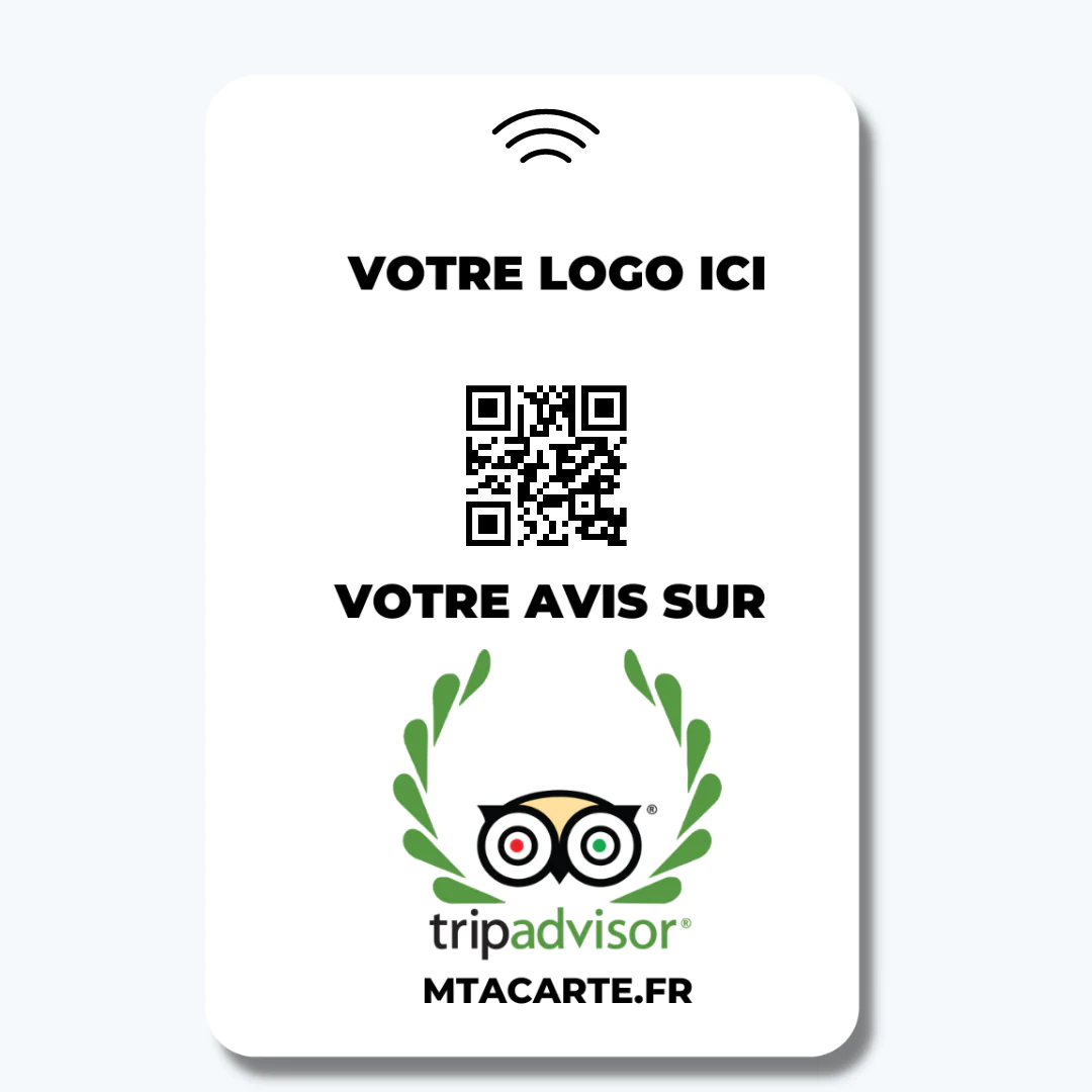 Carte avis Tripadvisor fabriquée en Guadeloupe