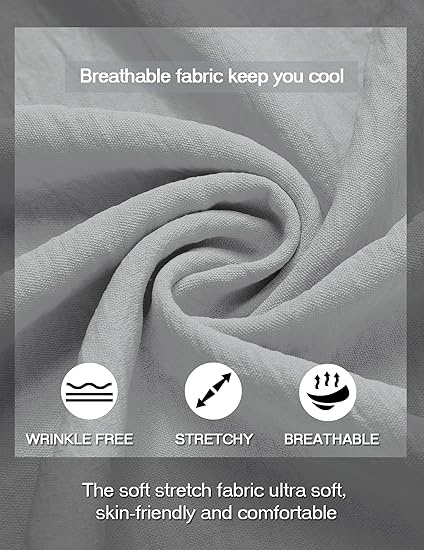 COOFANDY Men's Casual Henley Shirt Band Collar Short Sleeve Shirt Summer Beach Hippie T-Shirt