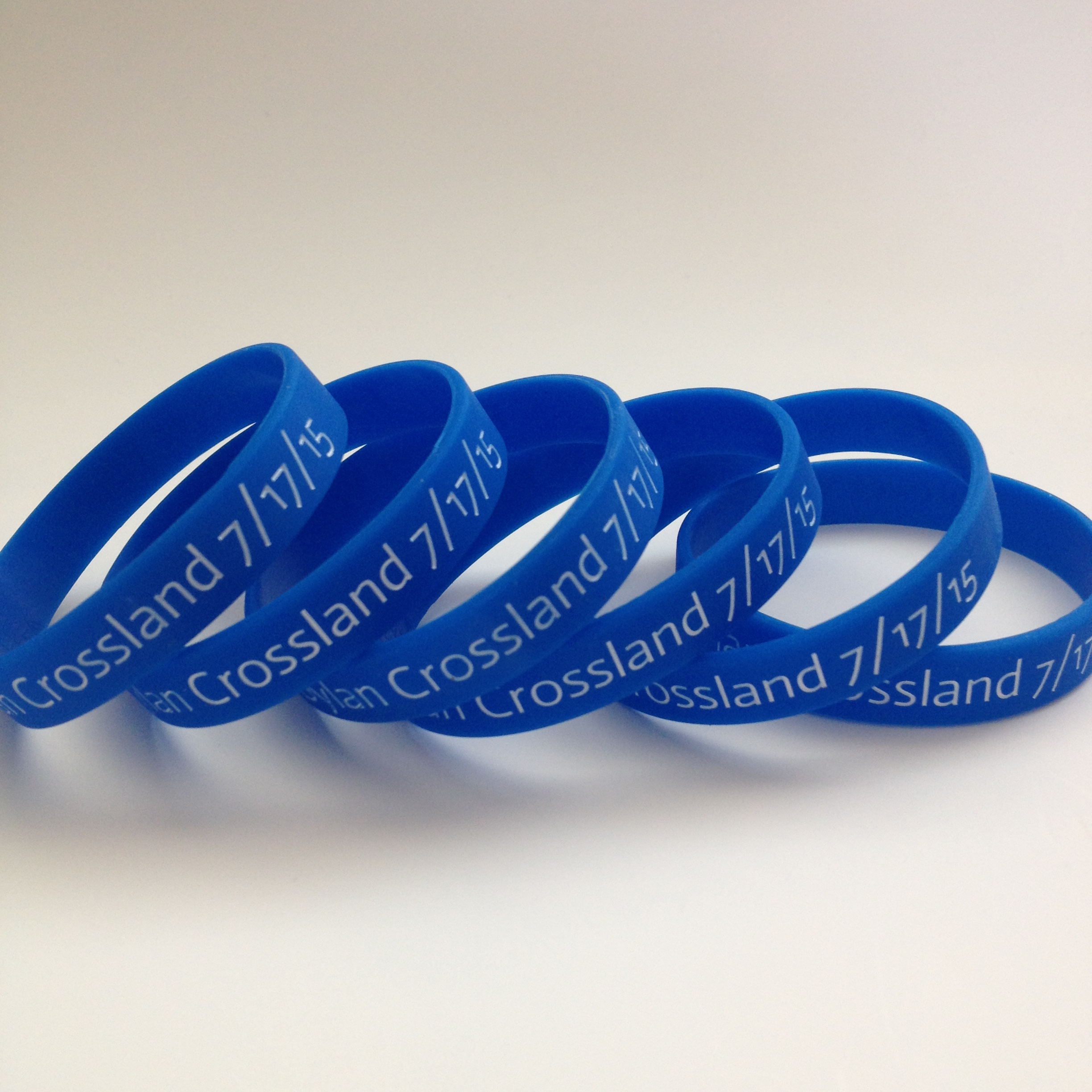 Debossed Silicone Wristbands - Ink Filled