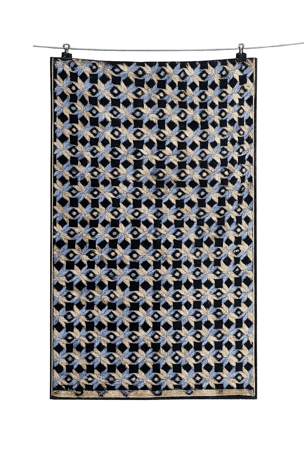 Golden and Silver Full Jaal Stole