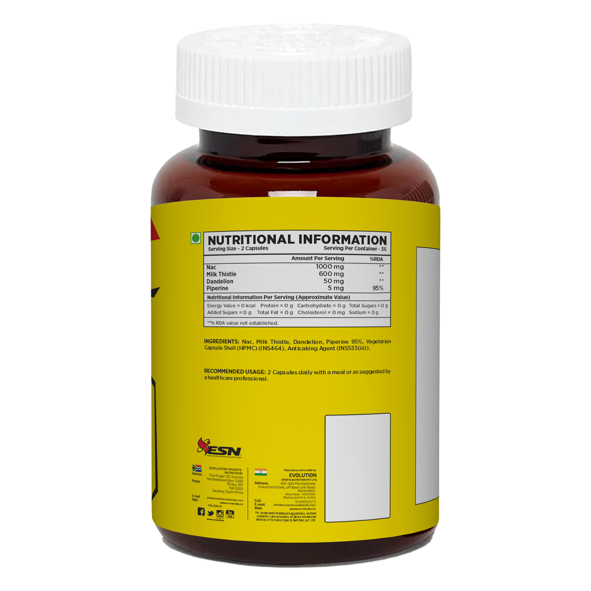 ESN Professional Series Liver Detox – 70 Vegetarian Capsules