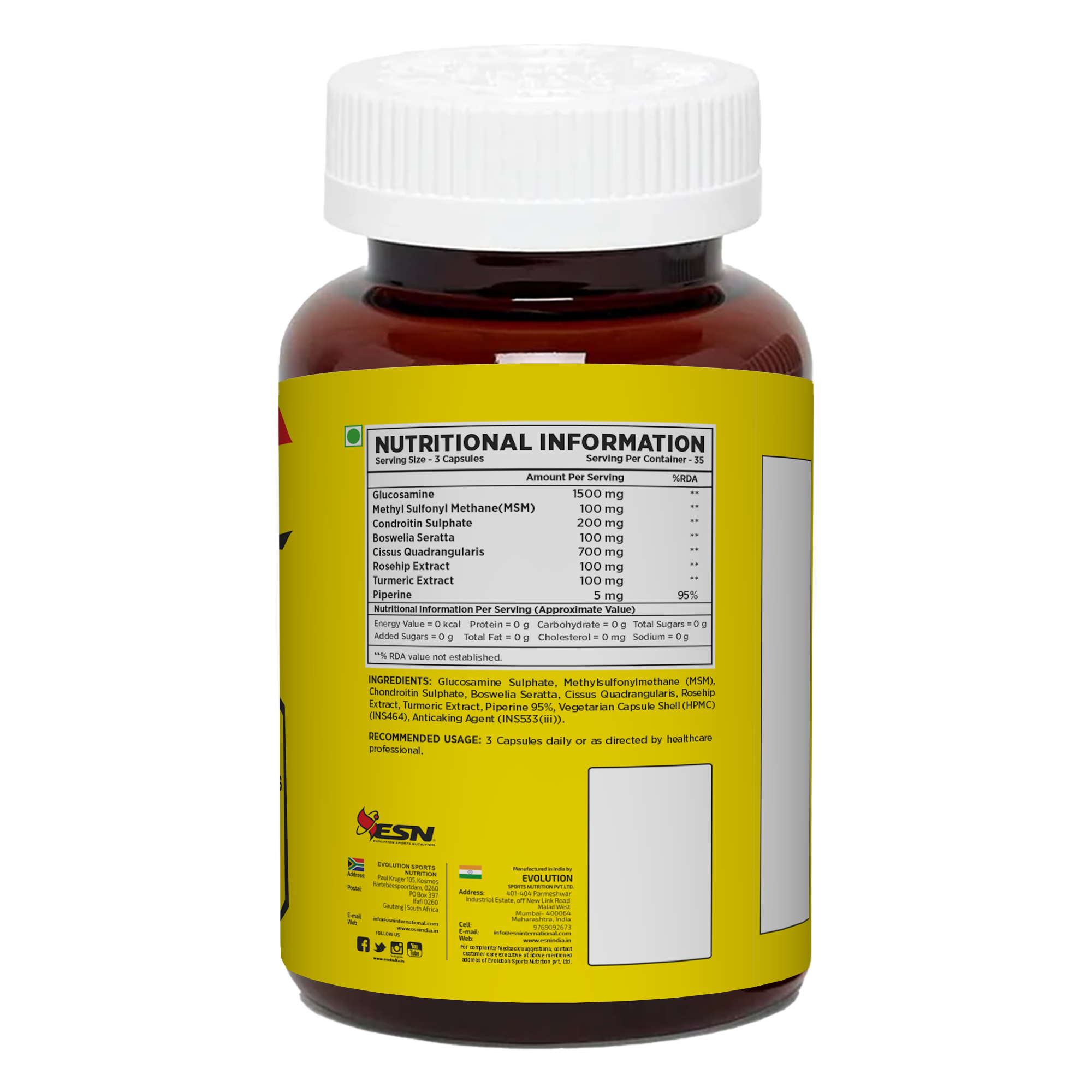 ESN Professional Series Joint Support – 105 Vegetarian Capsules