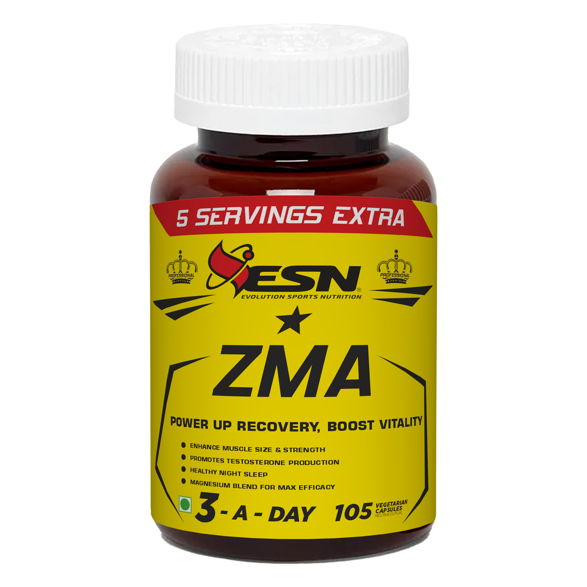 ESN Professional Series ZMA – 105 Vegetarian Capsules