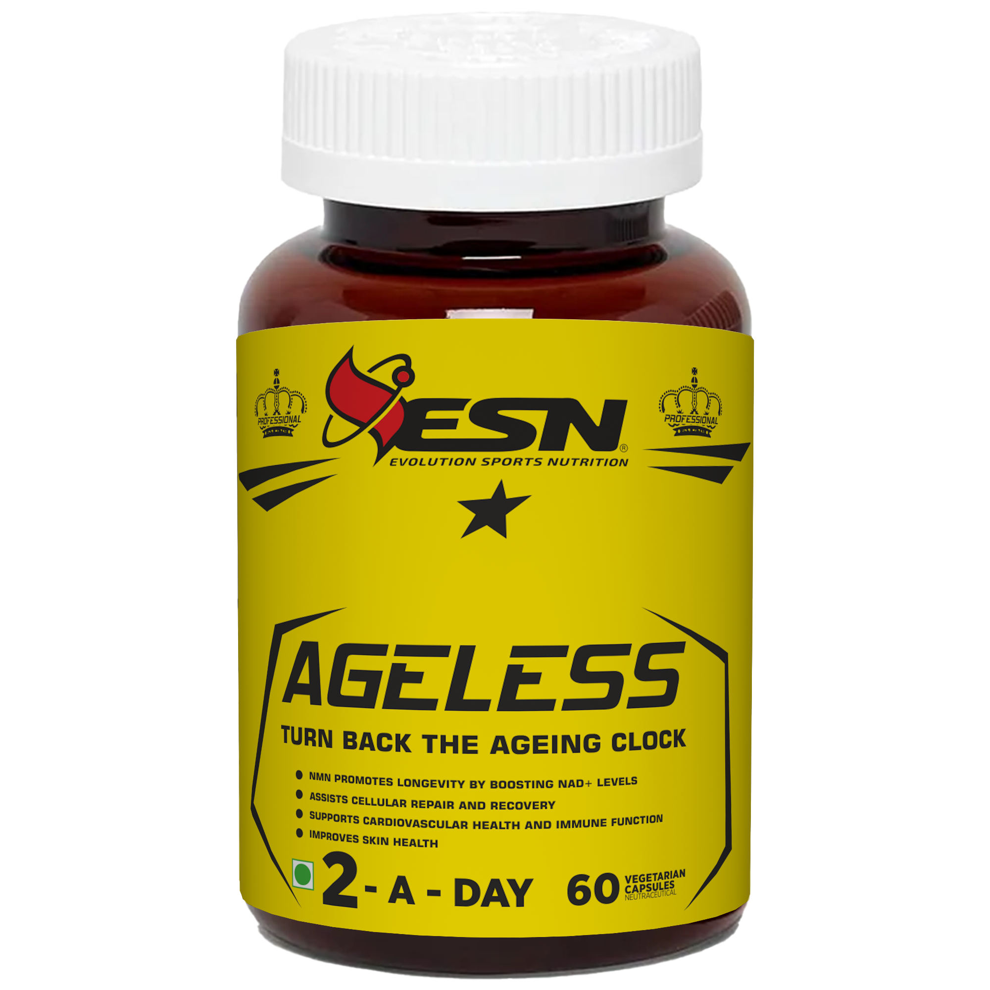 ESN Professional Series Ageless (Turn Back The Ageing Clock) - 60 Veg Caps
