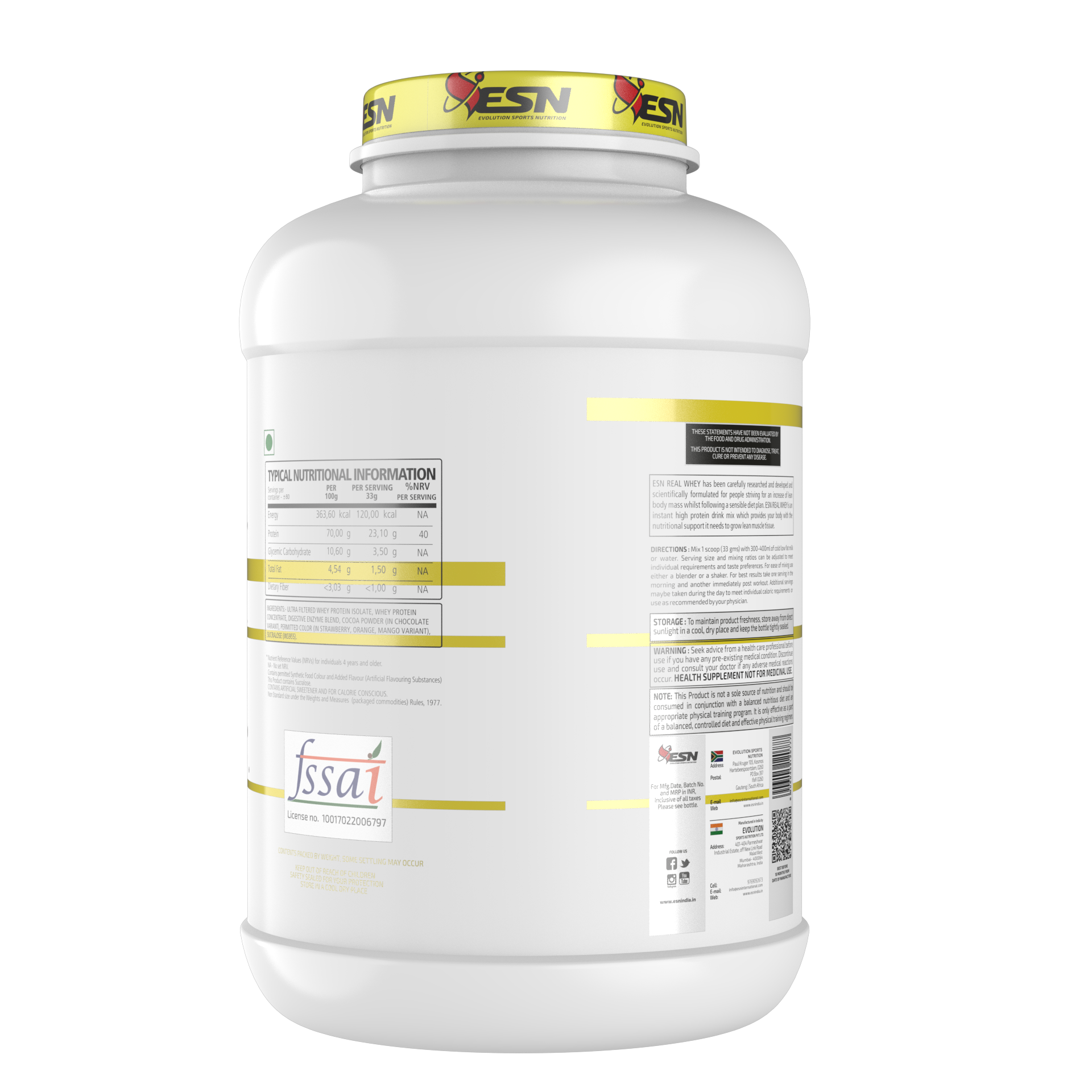 ESN Real Whey Protein – Premium Grass-Fed Whey Protein