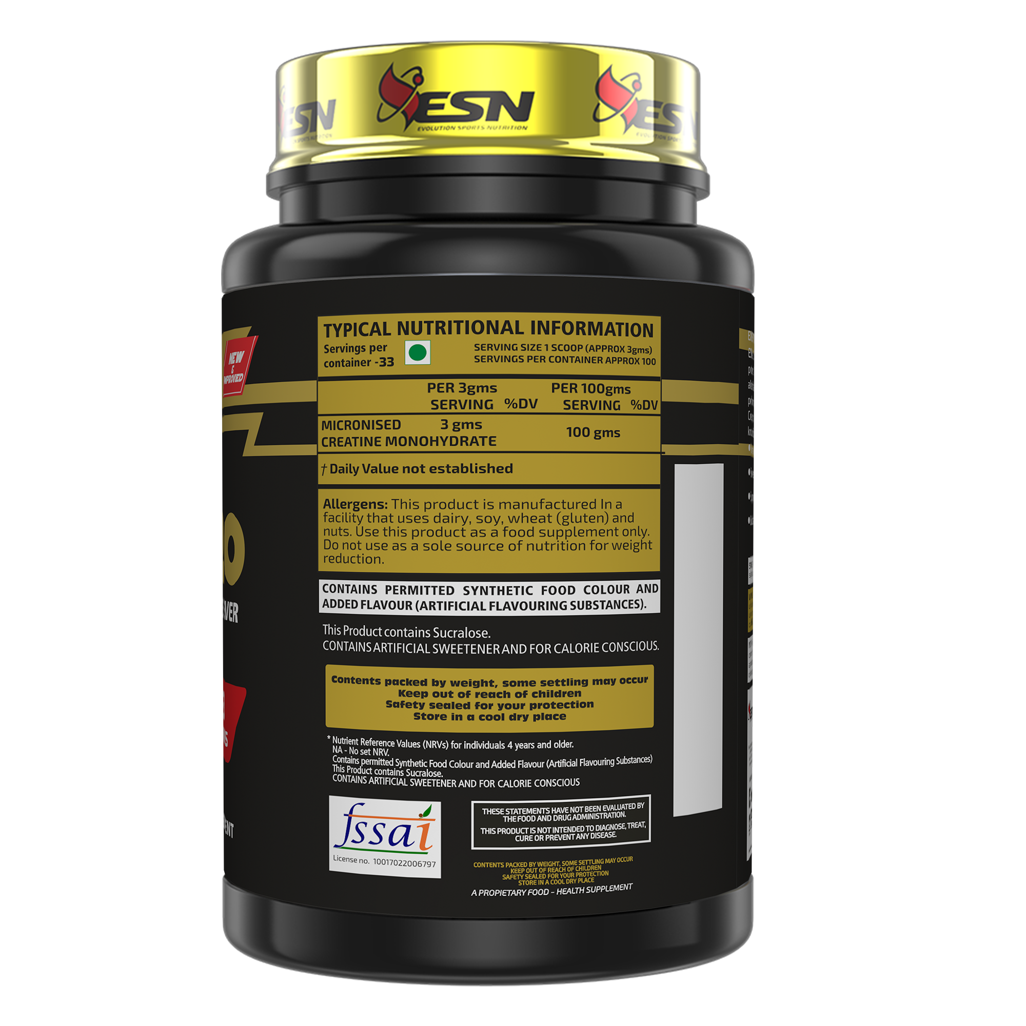 ESN Ripped Series CreaPro Creatine Monohydrate