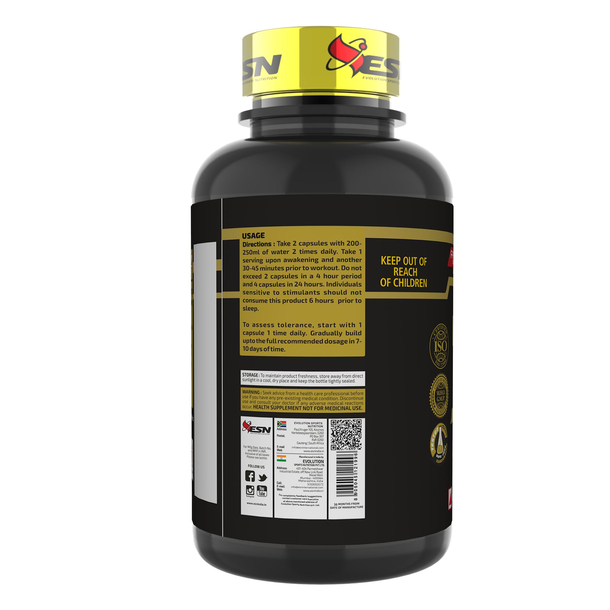 ESN Hydroxy Ripped Fat Incinerator 60 Capsules