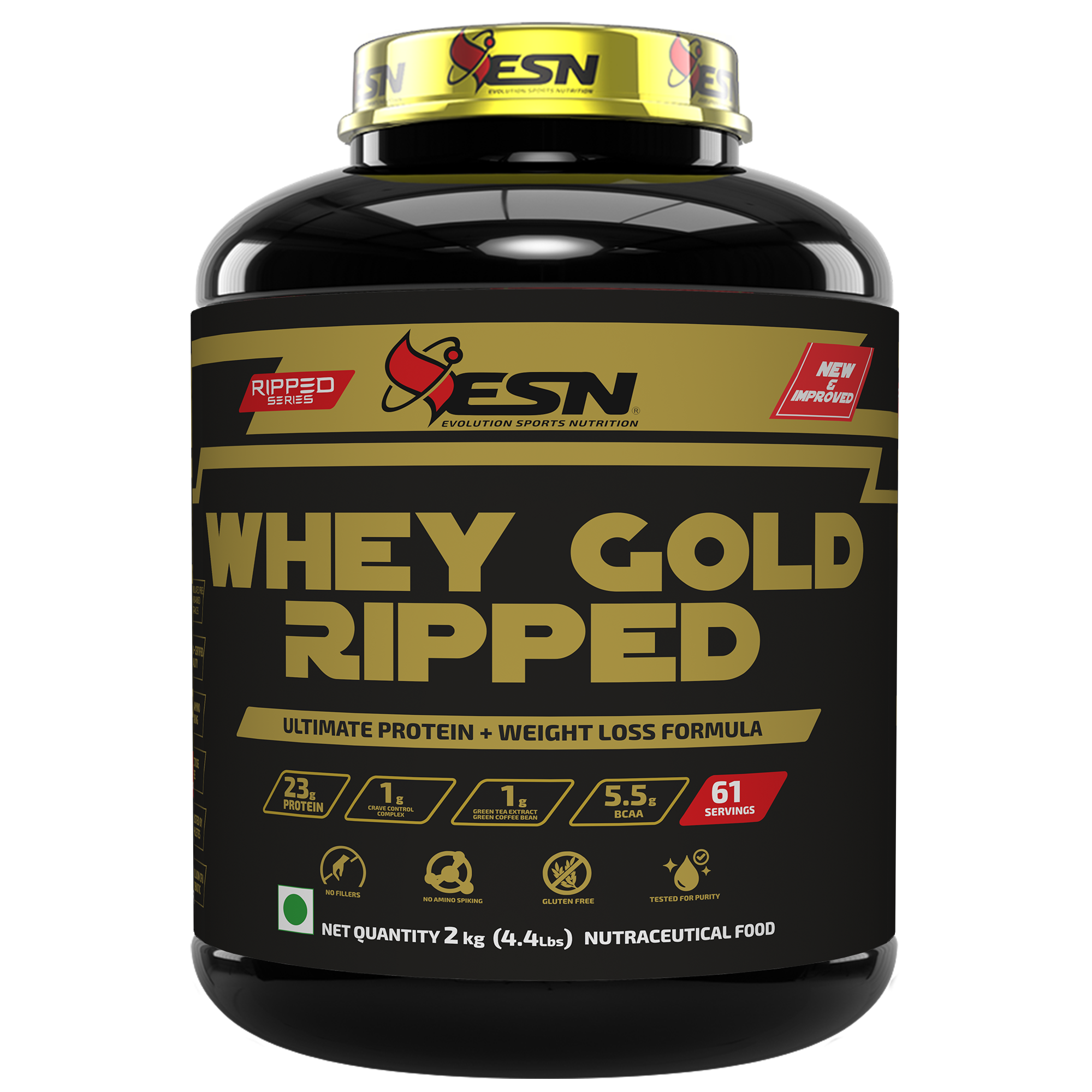 ESN Whey Gold Ripped – Ultimate Protein + Weight Loss Formula
