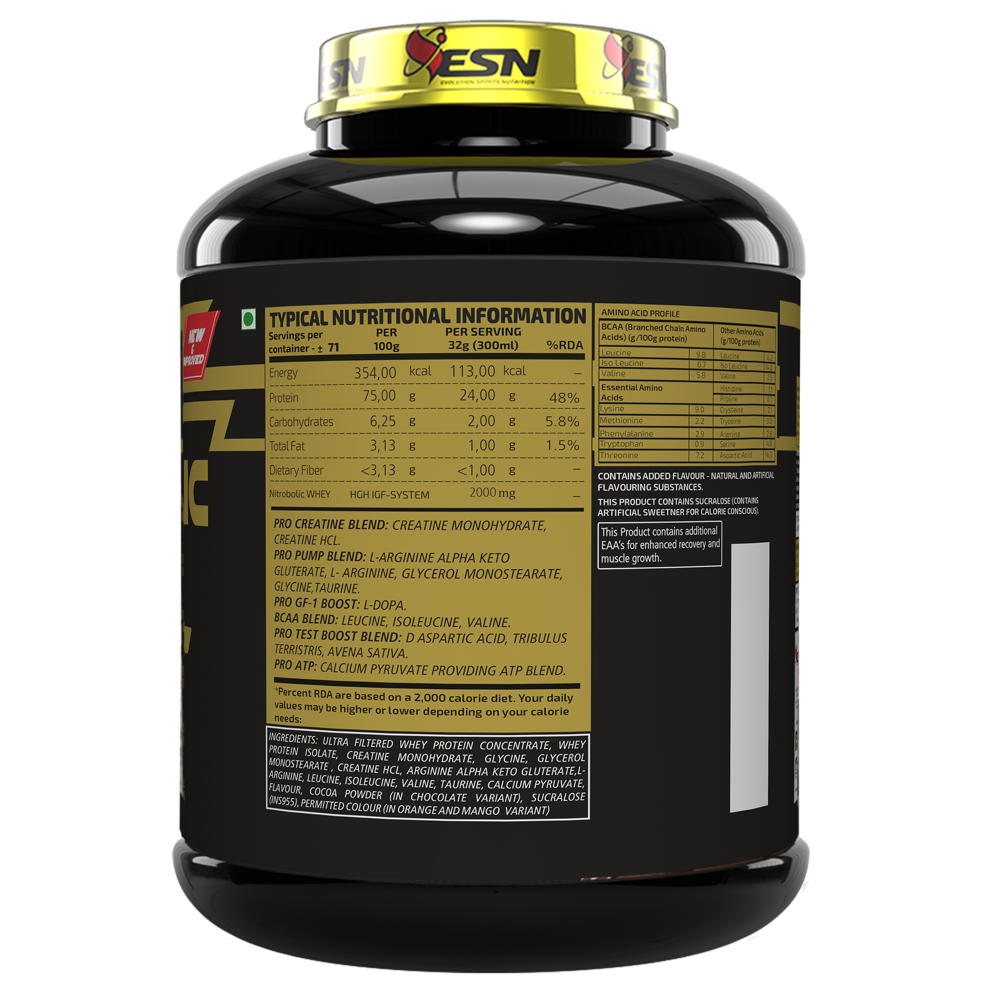 ESN Ripped Series Nitrobolic Whey Protein