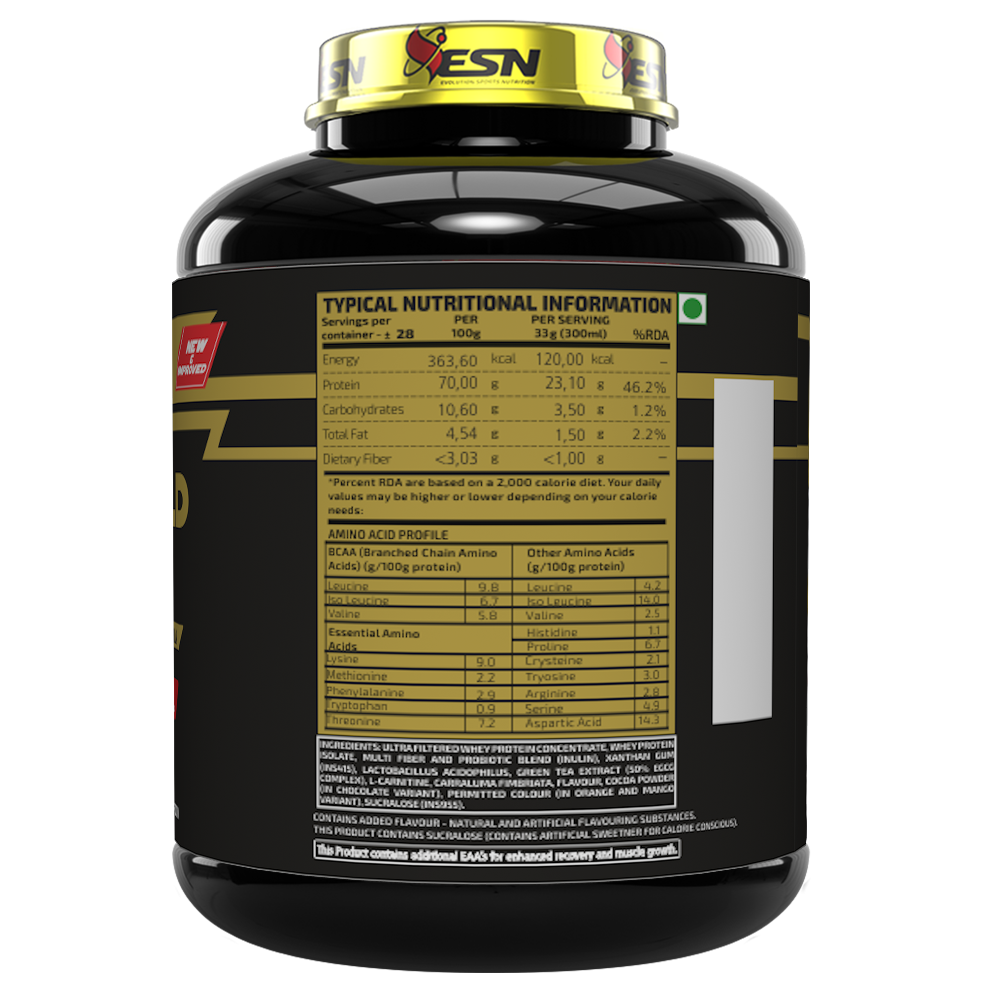 ESN Whey Gold Ripped – Ultimate Protein + Weight Loss Formula