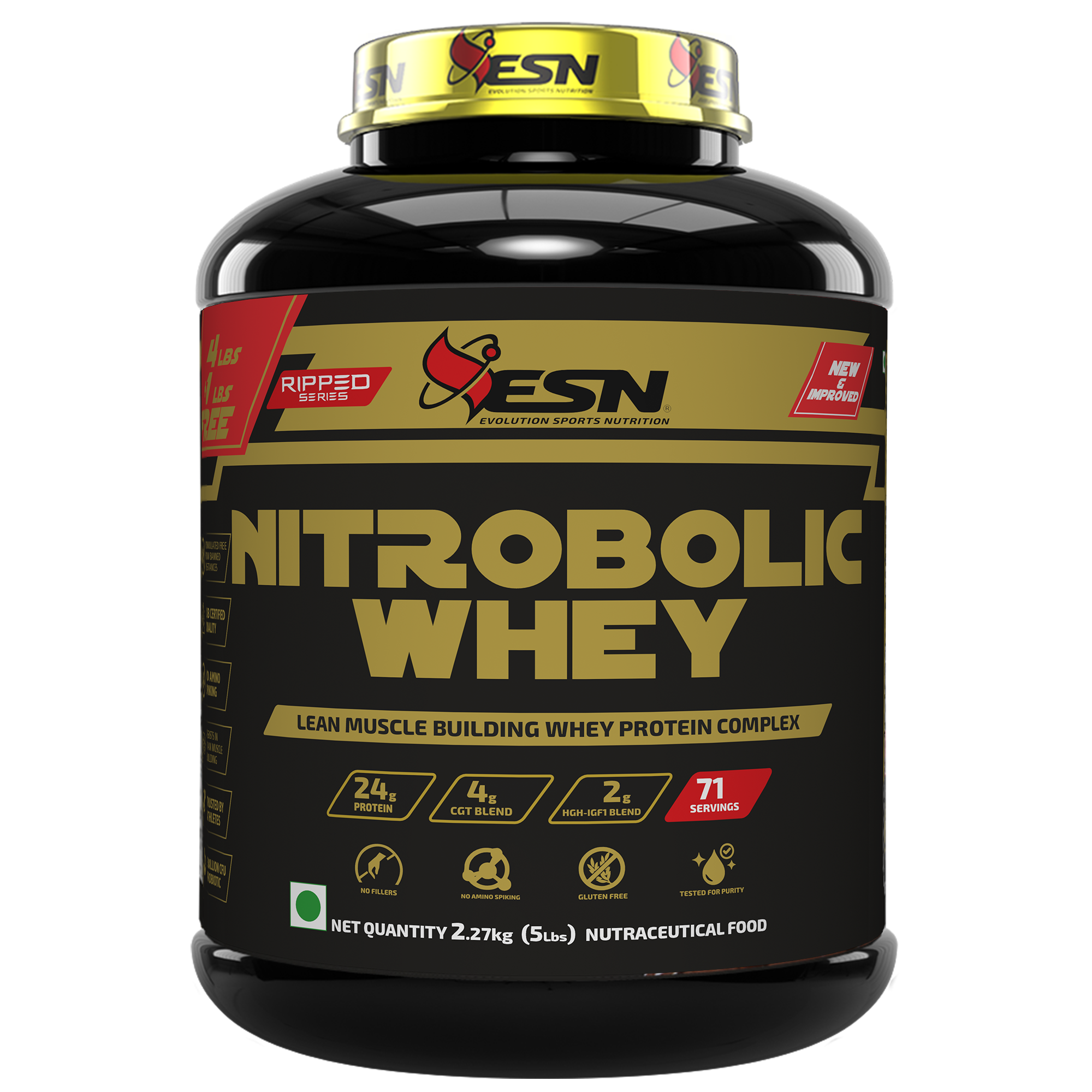 ESN Ripped Series Nitrobolic Whey Protein
