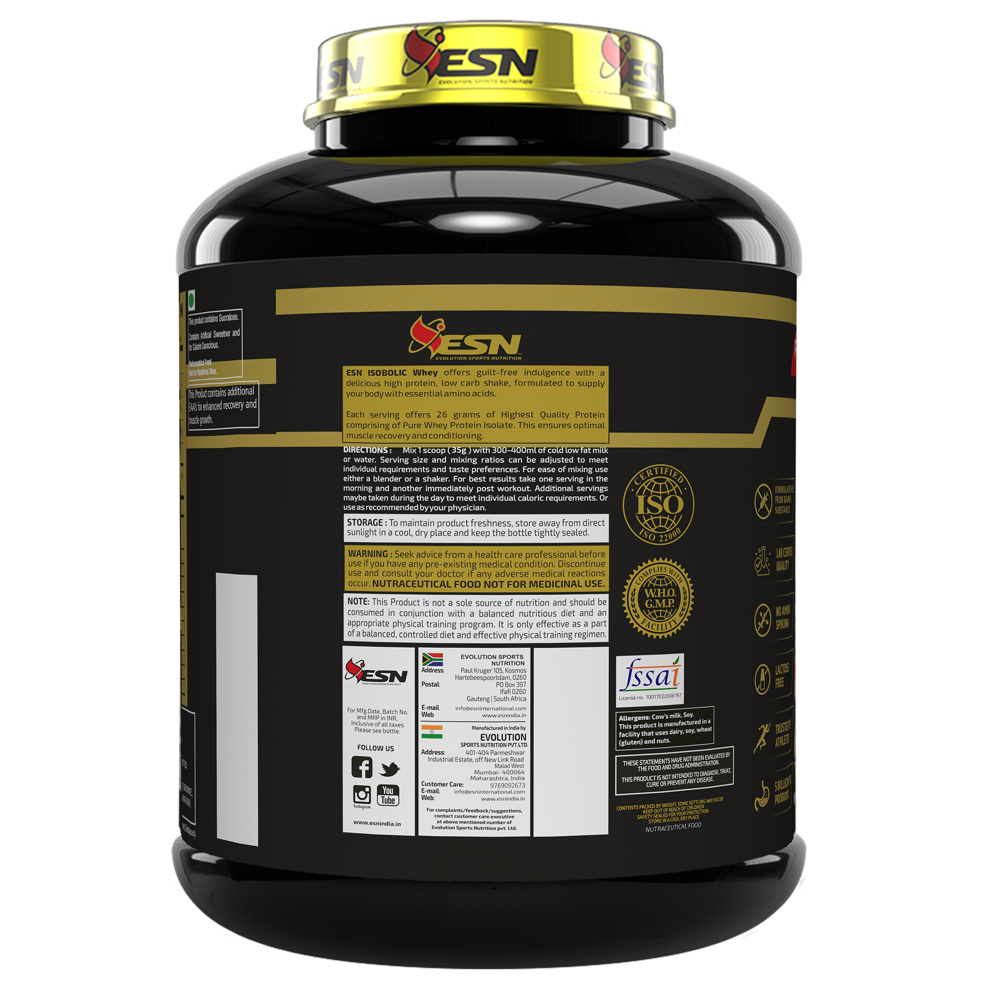 ESN Ripped Series Isobolic Whey Protein Isolate