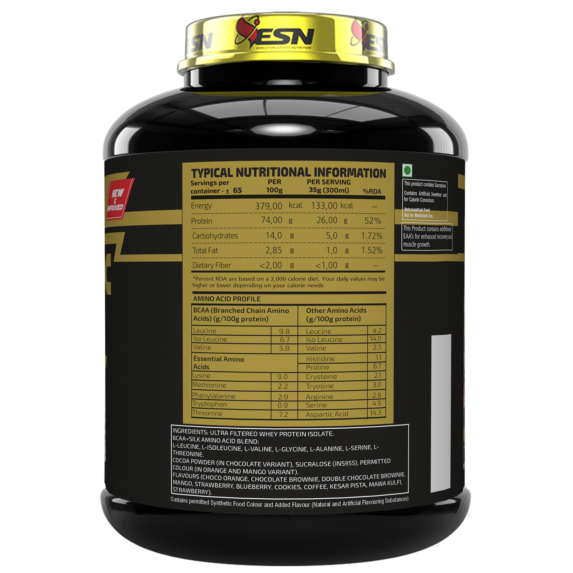 ESN Ripped Series Isobolic Whey Protein Isolate