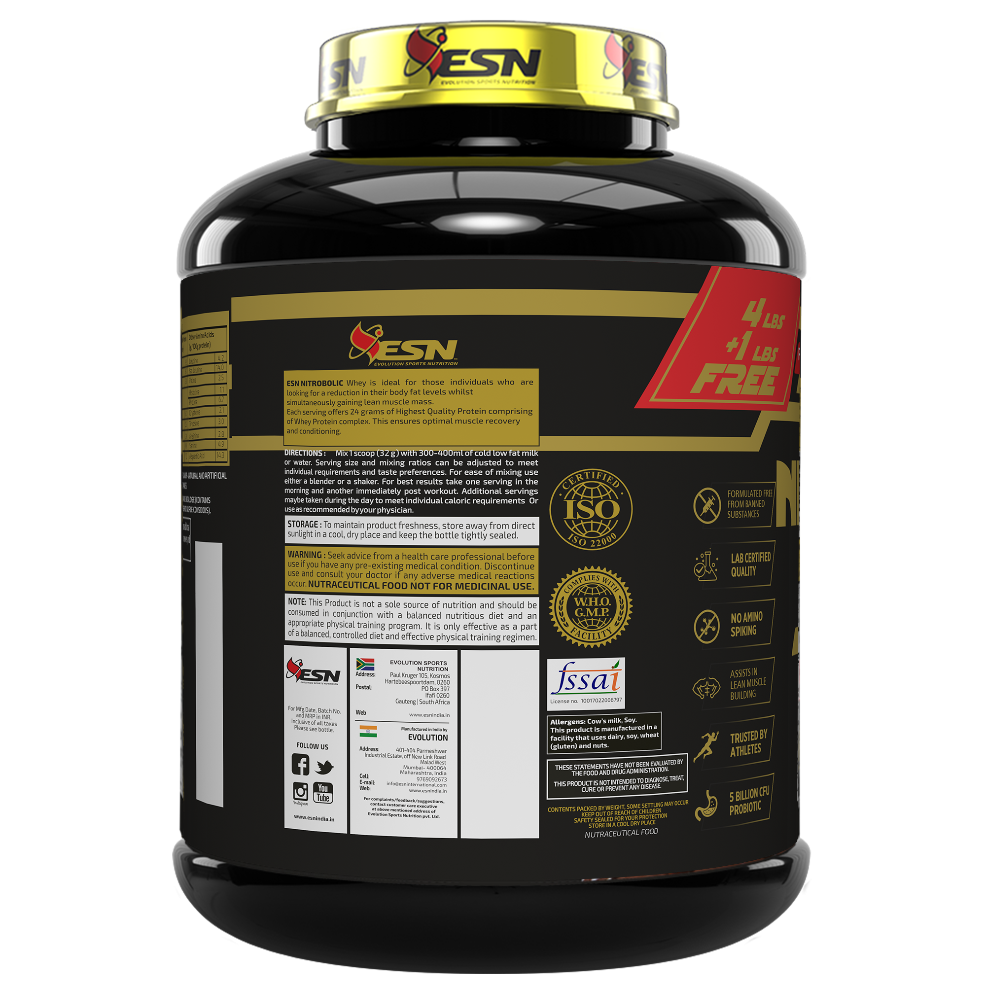 ESN Ripped Series Nitrobolic Whey Protein