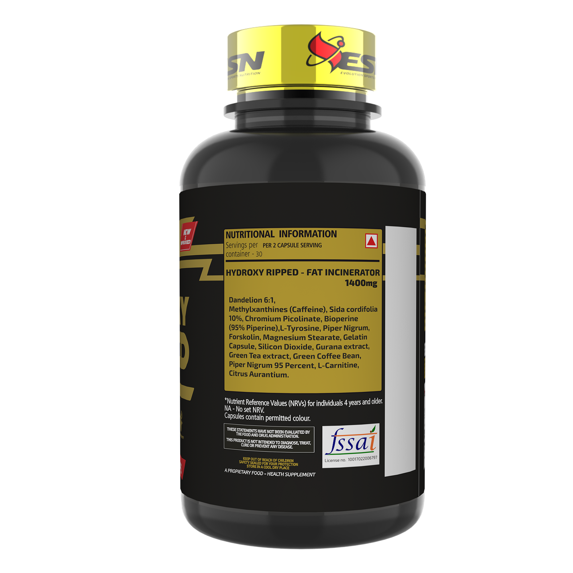 ESN Hydroxy Ripped Fat Incinerator 60 Capsules