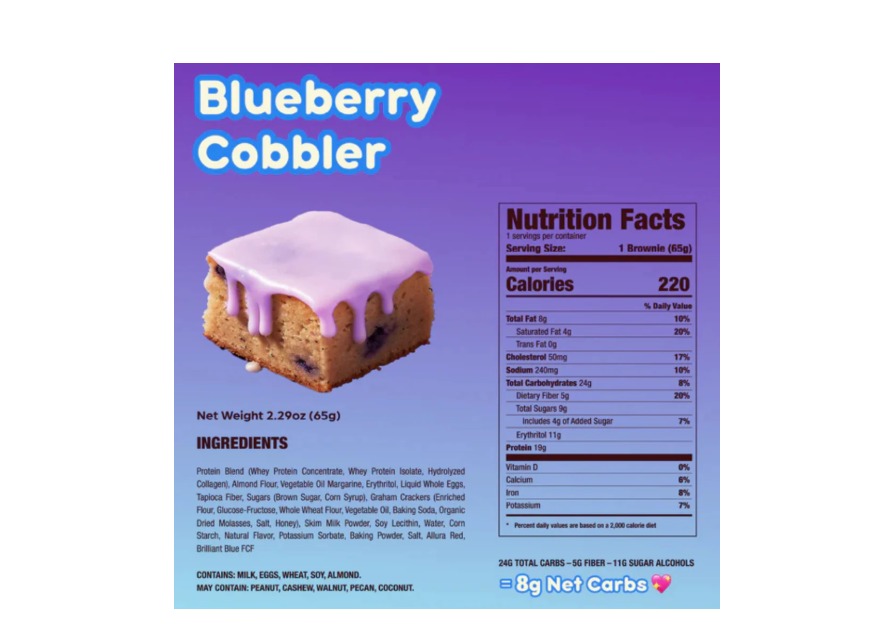 Suplemento Alimenticio Brownie de Proteína