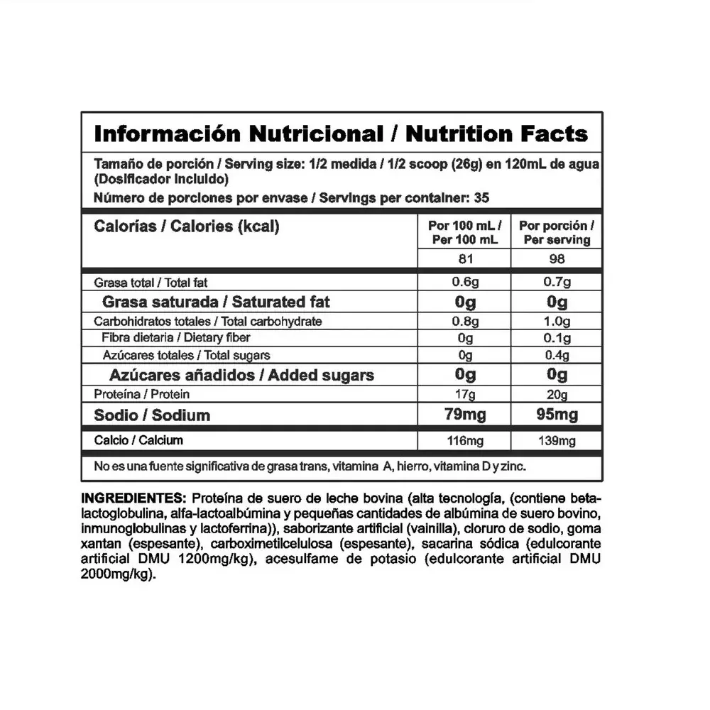 Proteina Aislada Bipro Classic 2 Lbs