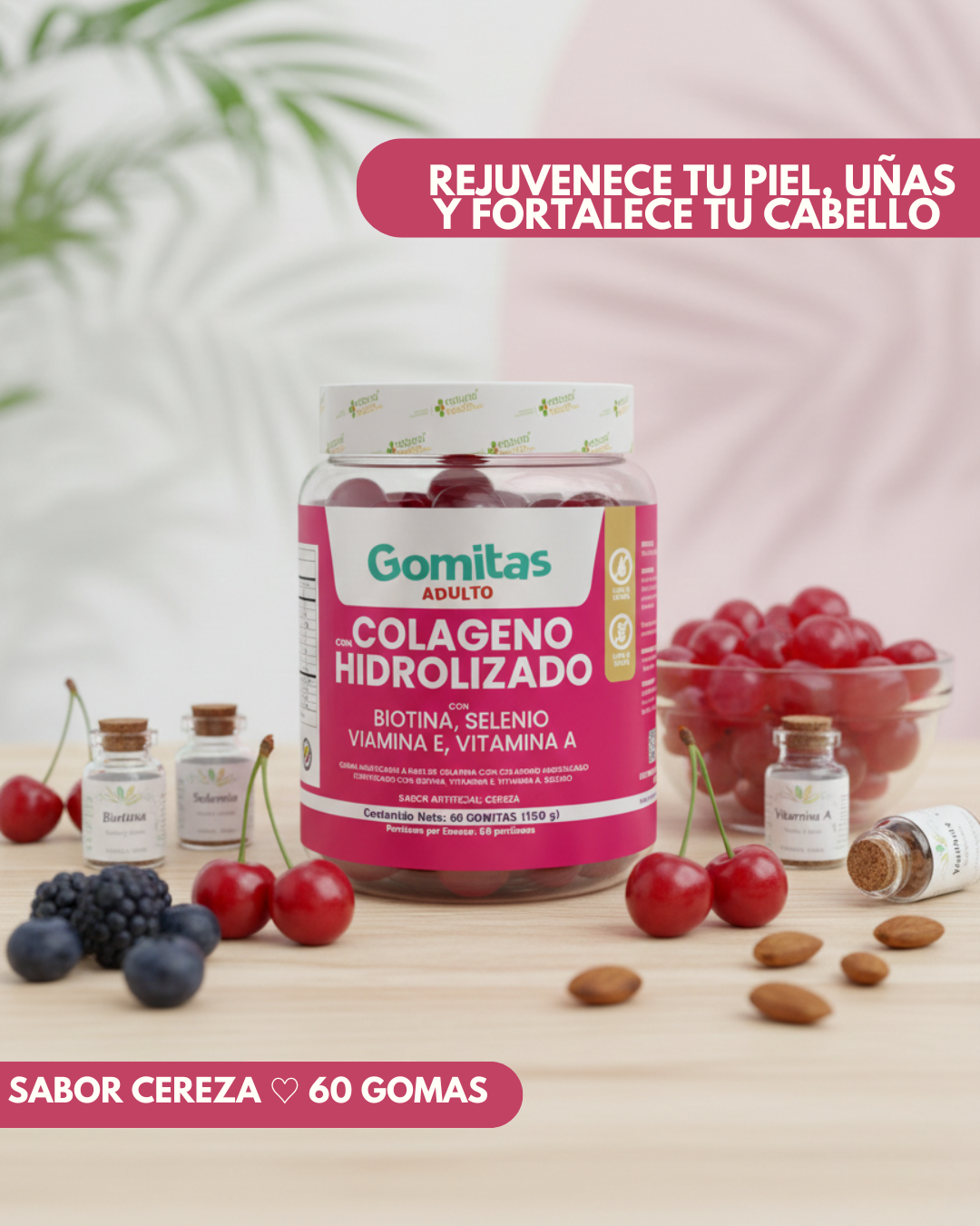 Gomas con colageno hidrolizado