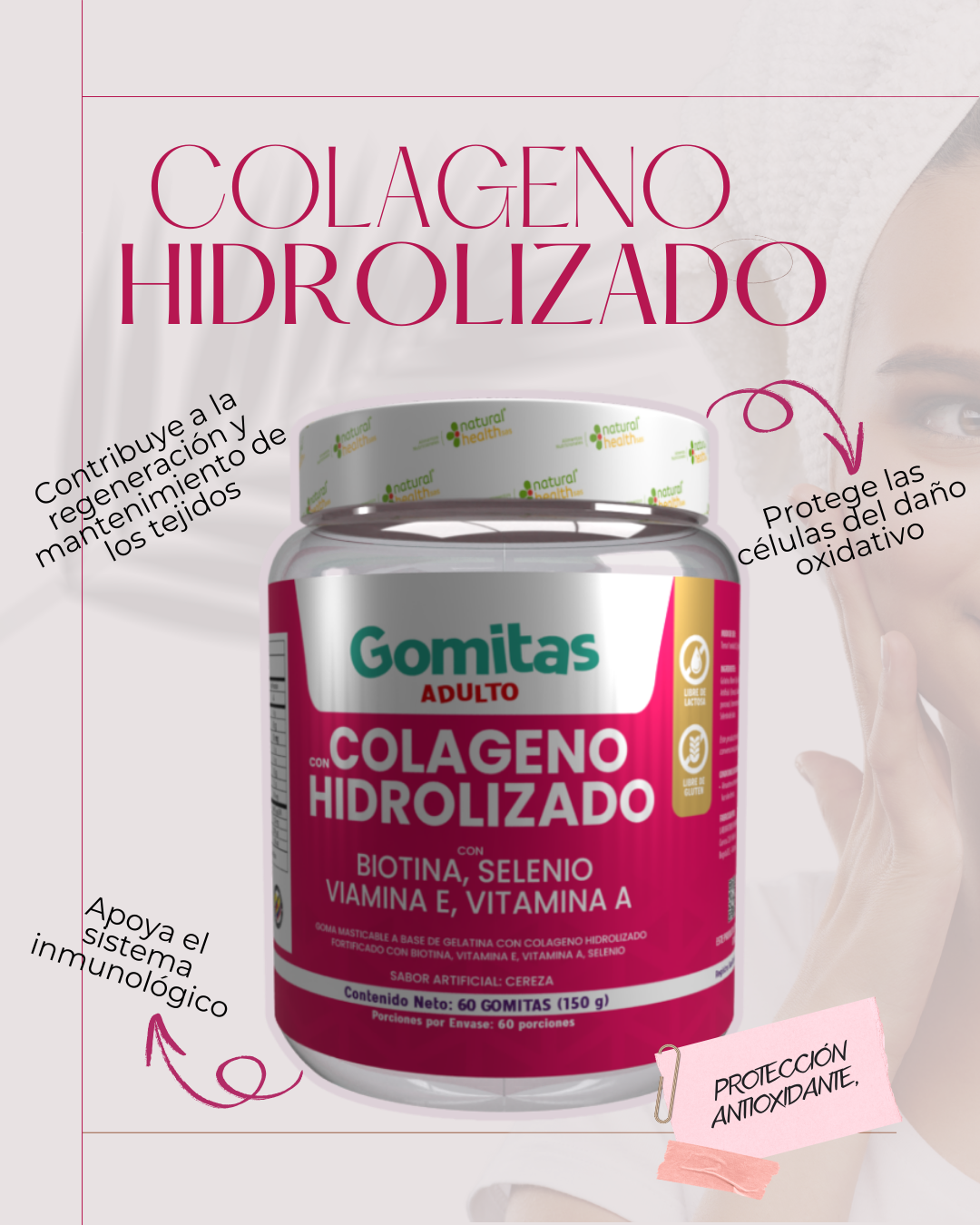Gomas con colageno hidrolizado