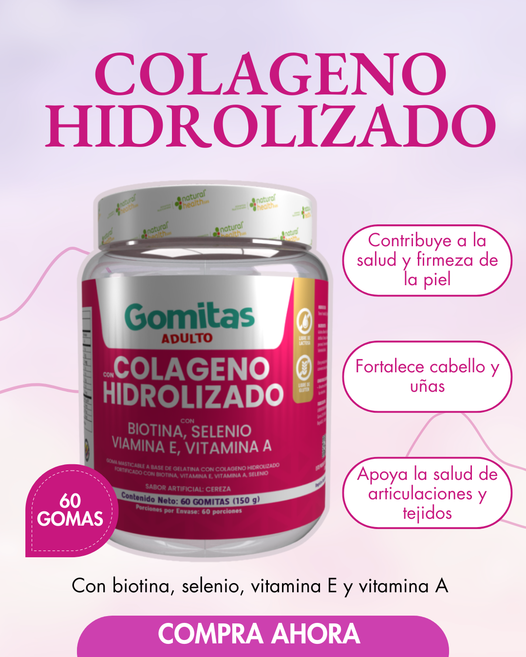 Gomas con colageno hidrolizado