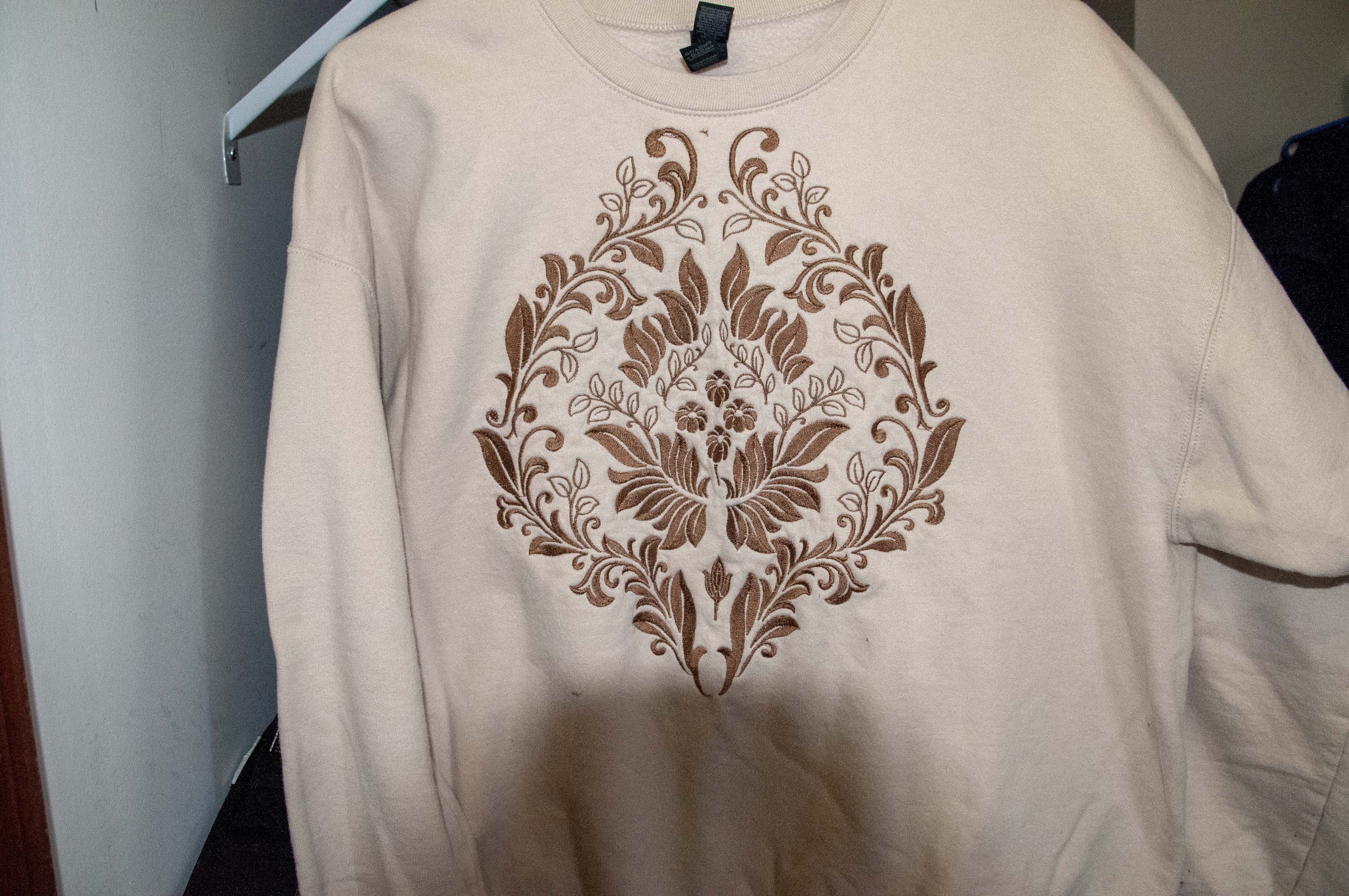 Custom Medallion Embroidery Sweater