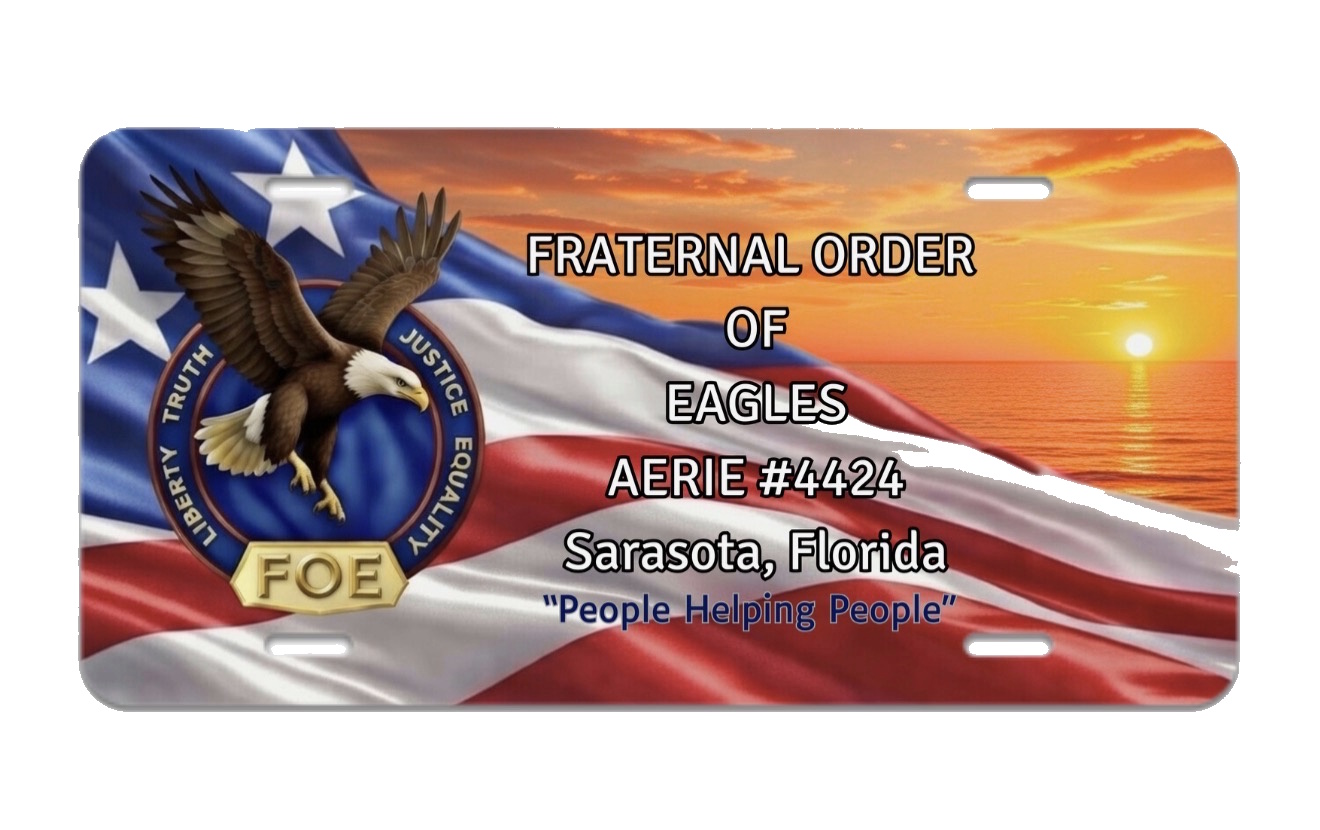 Fraternal Order of Eagles License Plate