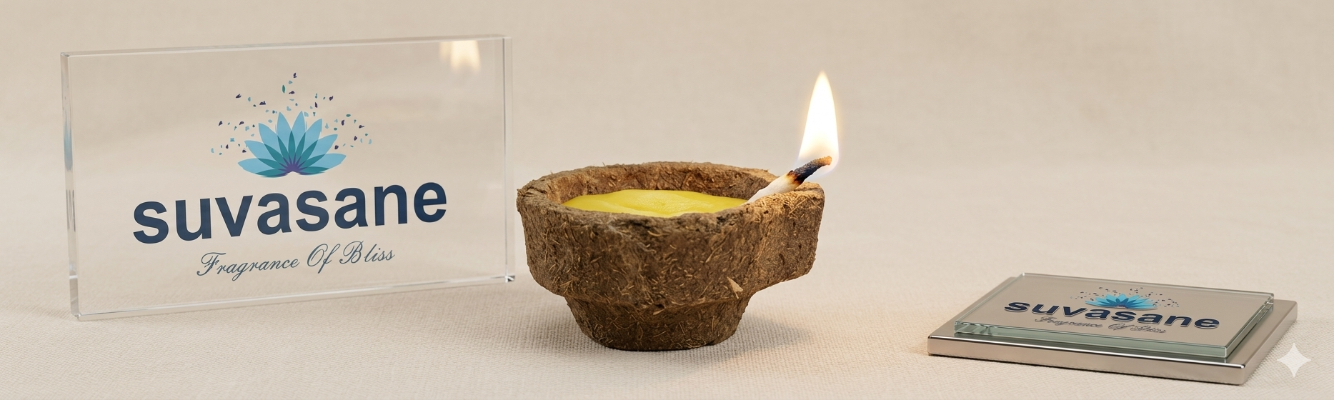 Suvasane Natural Panchgavya Cow Dung Diyas_Set (24 Count) Panchagavya Gobar Diya/Vilakku/Deepa for Daily Puja, Festivals