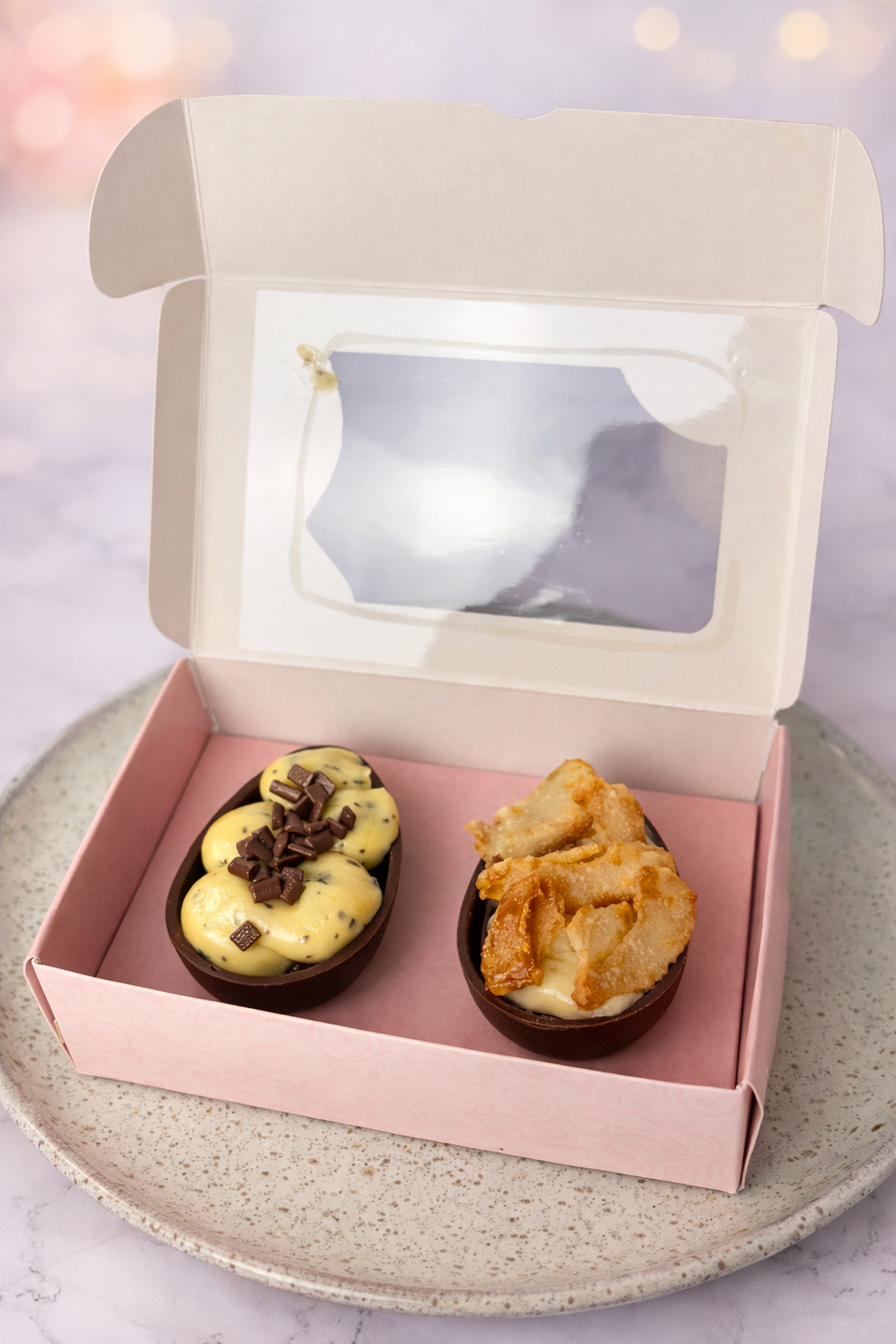 Dupla de Mini Ovos Recheados – 50g cada