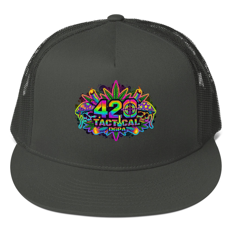 Psychedelic 420 Tactical Trucker Hat