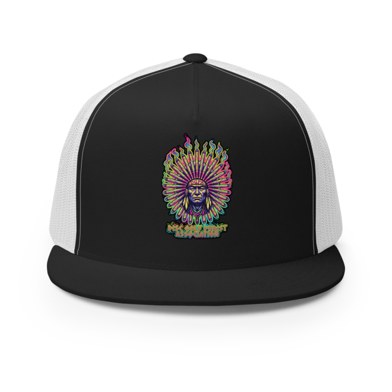 Psychedelic Blunt Chief Trucker Hat