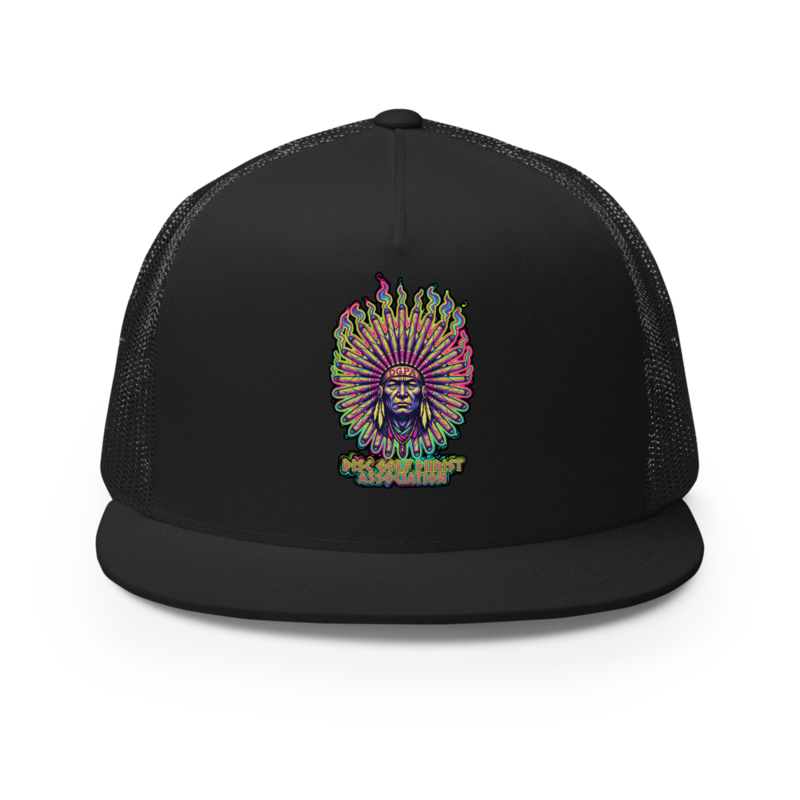 Psychedelic Blunt Chief Trucker Hat