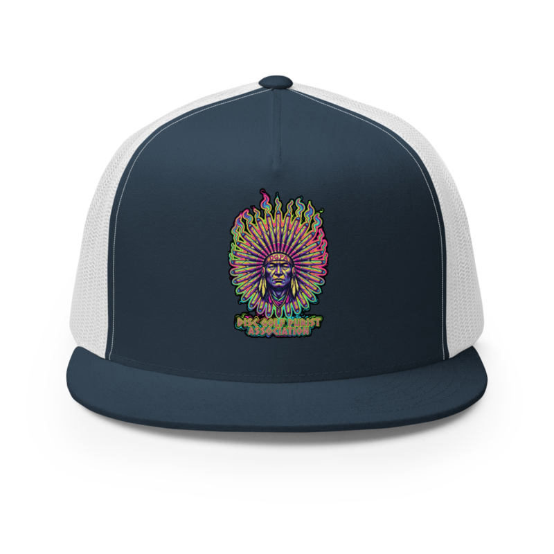 Psychedelic Blunt Chief Trucker Hat