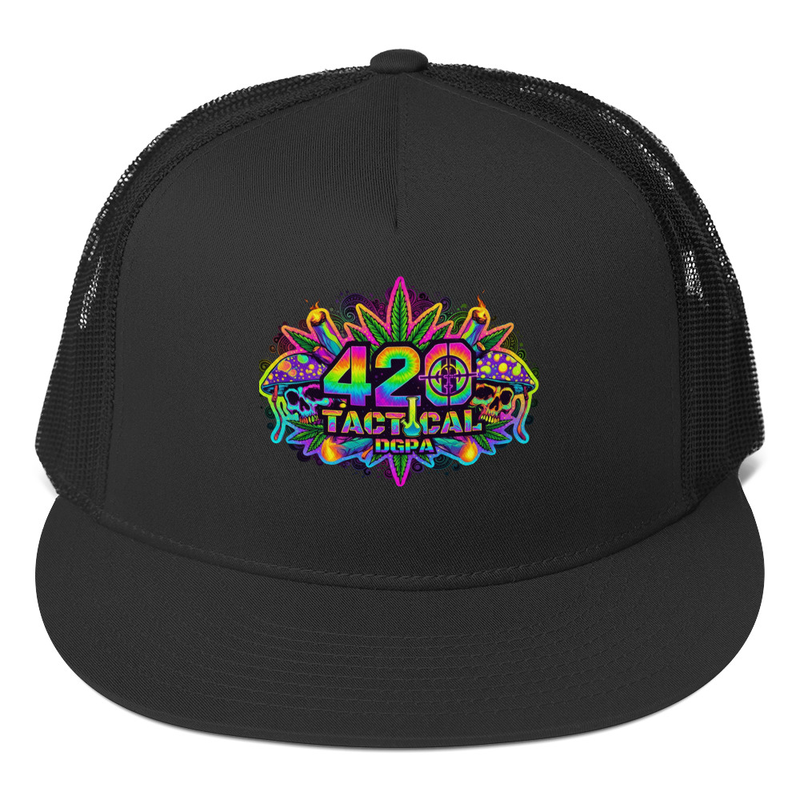 Psychedelic 420 Tactical Trucker Hat