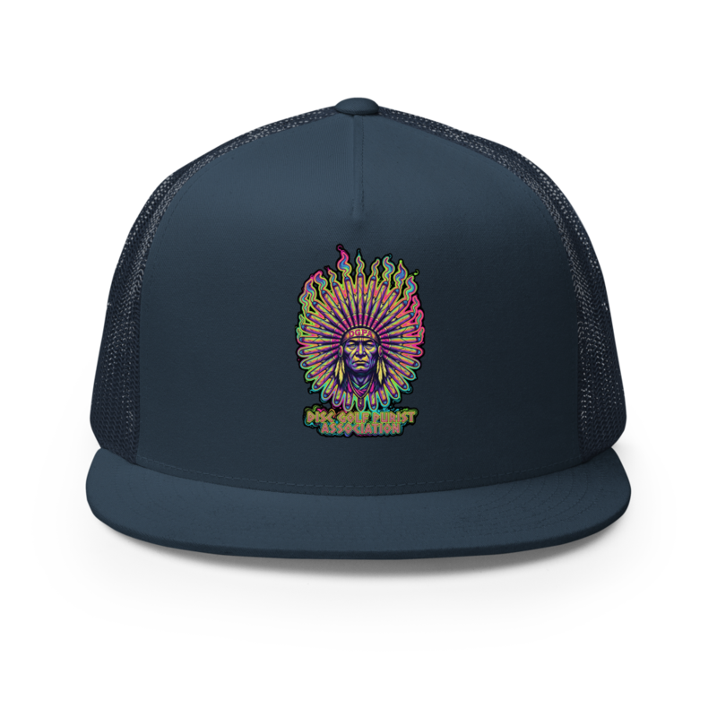 Psychedelic Blunt Chief Trucker Hat