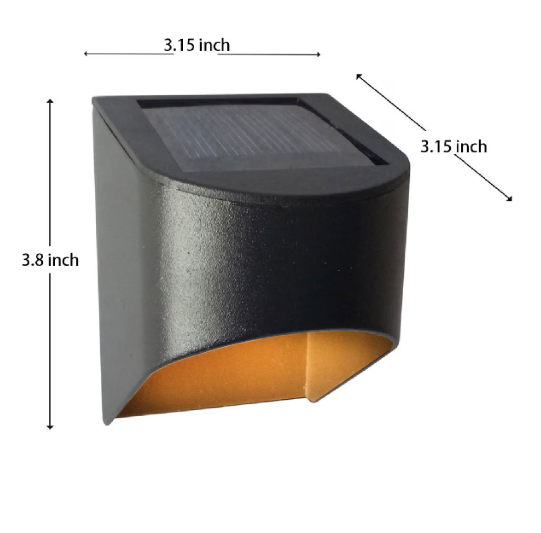 Deck Impressions Aluminum Solar Downcast Deck Lights, 4-Pack