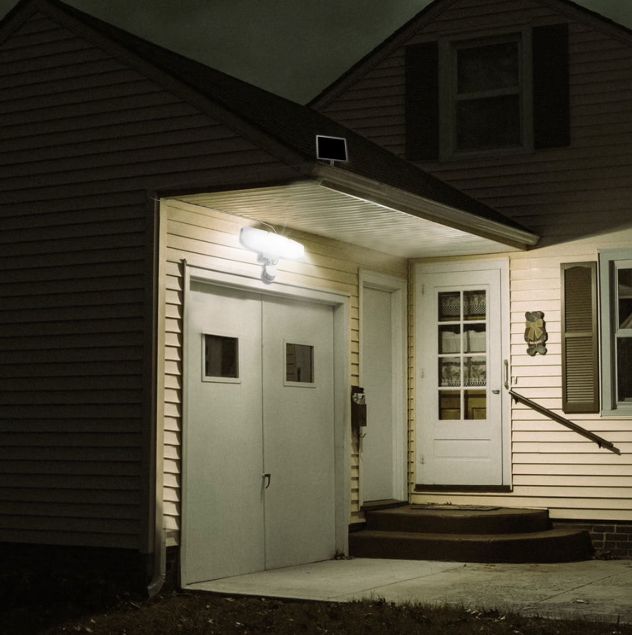 Westinghouse 2000 Lumen Solar Triple Head LED Security Lightlar-Powered Outdoor Wall Lights