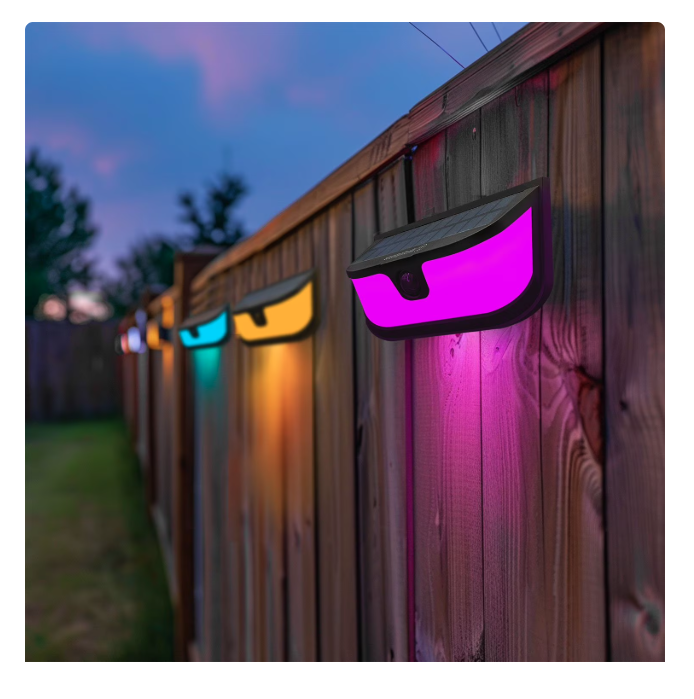Colorful Solar Motion Sensor Lights